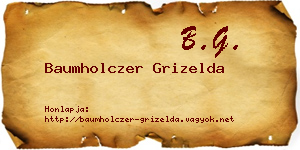 Baumholczer Grizelda névjegykártya